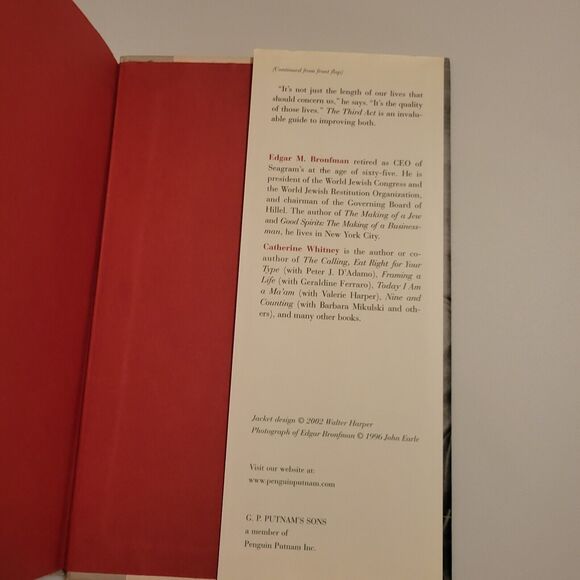 The Third Act : Reinventing Yourself after Retirement Hardcover - Picture 8 of 8